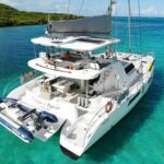 Barefeet Retreat Crewed Royal Cape 57 Catamaran Charters Sailing the BVI.