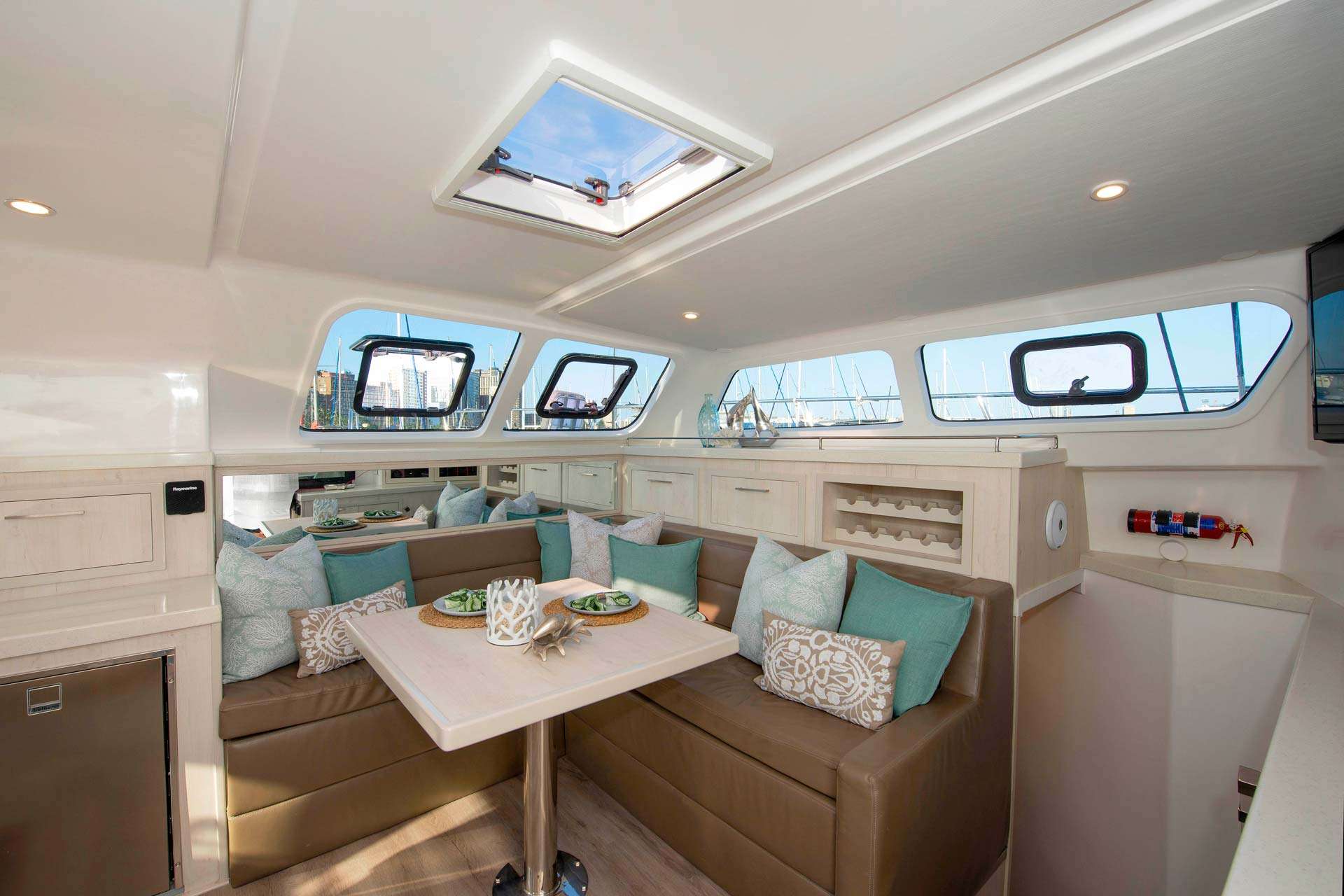 Barefeet Retreat Crewed Catamaran Salon Dining