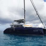 Relentless Crewed Catamaran Charter at Anchor