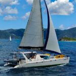 Kuma Too Crewed Leopard 47 Catamaran Charter Sailing in the BVI