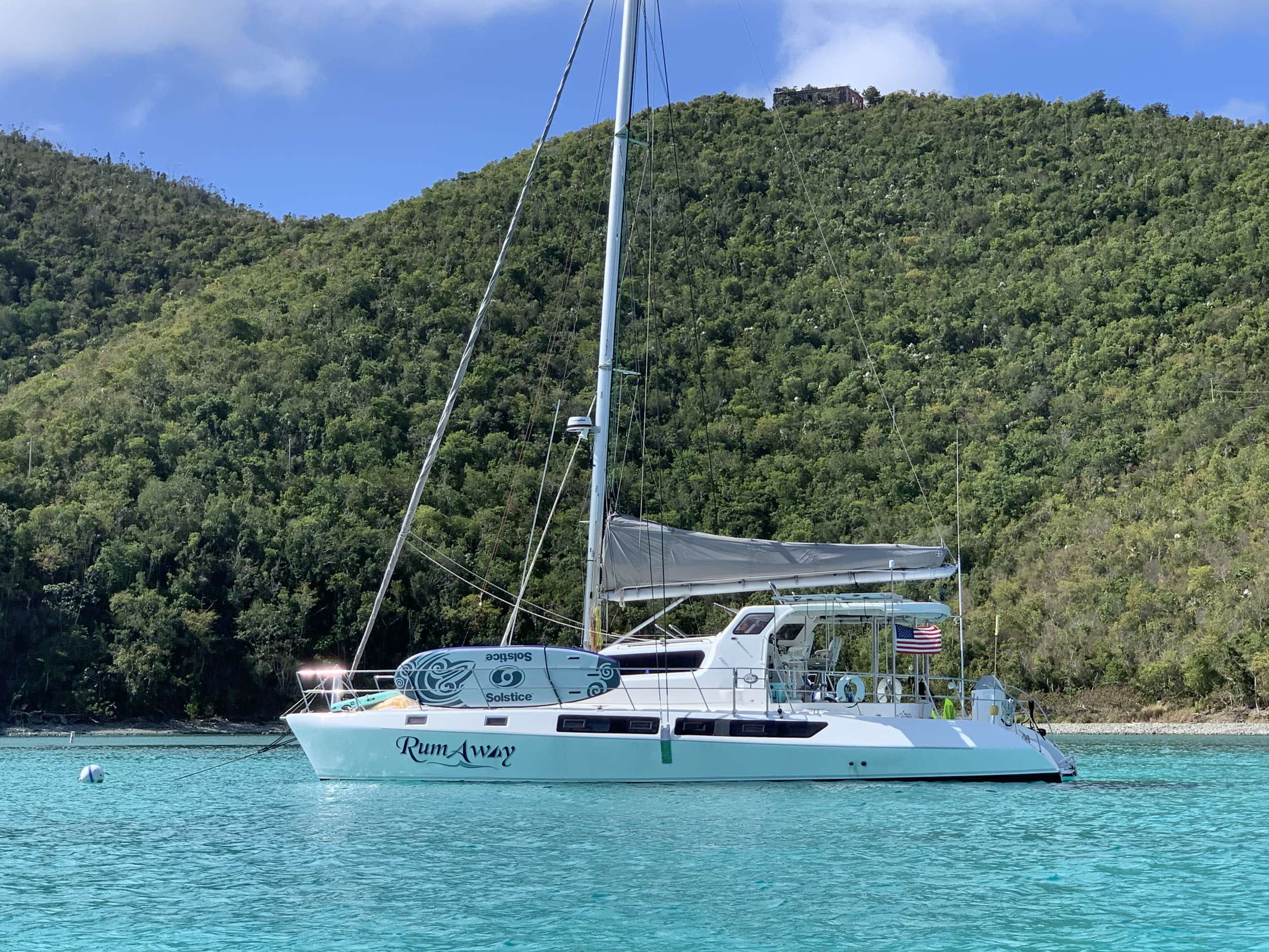 Rumaway Crewed Catamaran Charter at Anchor