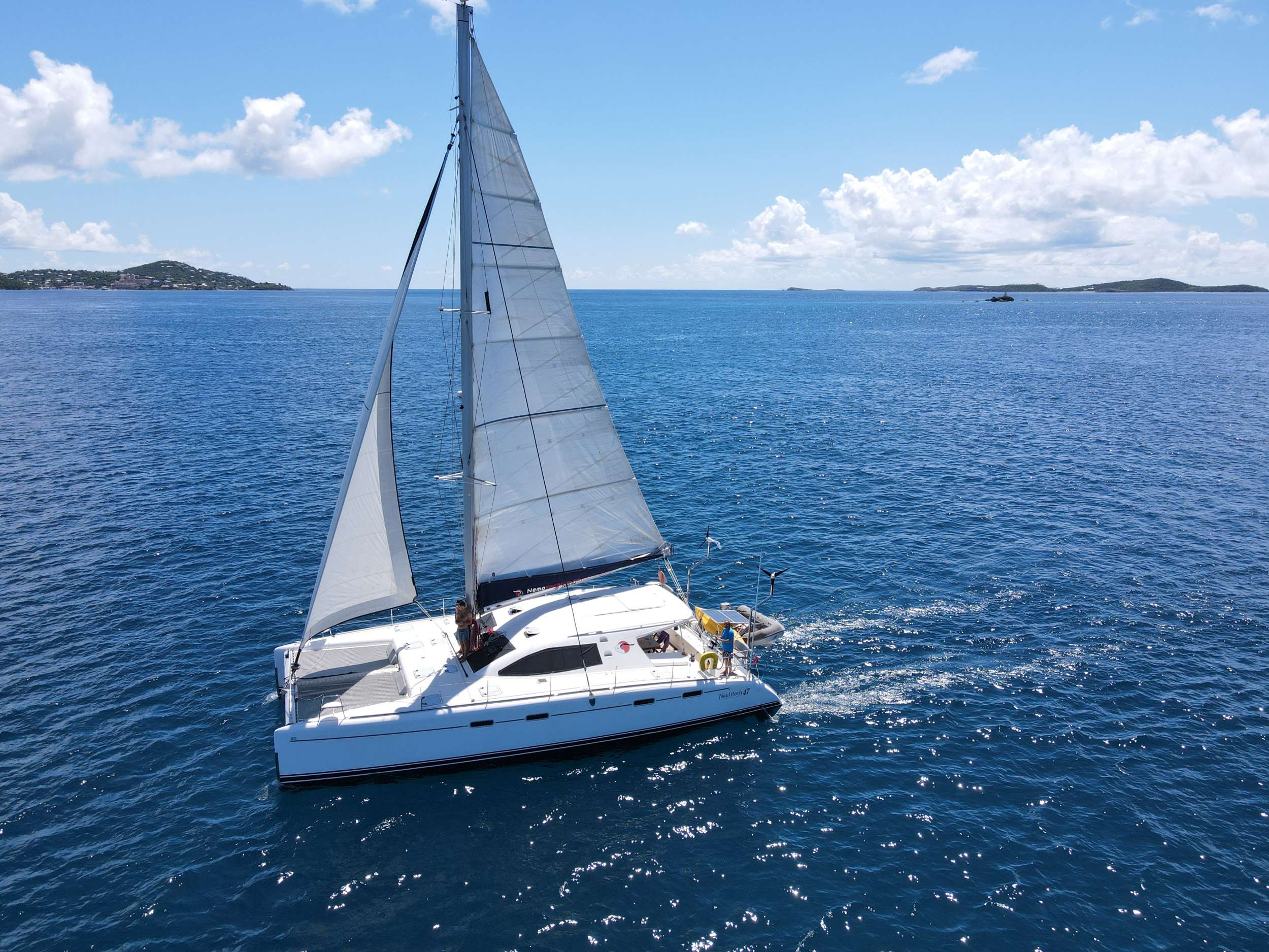Nemo Crewed Catamaran Charters Sailing in the BVI