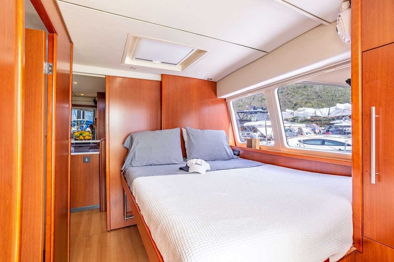 The Annex Crewed Catamaran Charters Queen Suite on the Main Deck