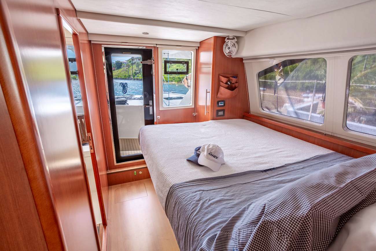 The Annex Crewed Catamaran Charters Second Queen Cabin on the Main Deck