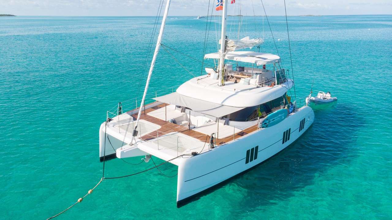 Unwavering Crewed Sunreef 50 Catamaran Charters Sailing the BVI