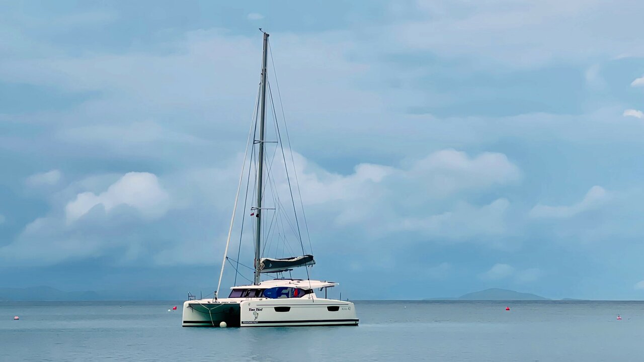 Fountaine Pajot Astrea 42 Catamaran Time Thief in the BVI