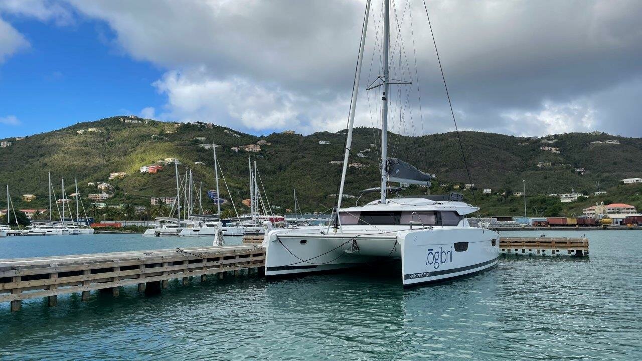 Elba 45 Catamaran Ogibni in the BVI