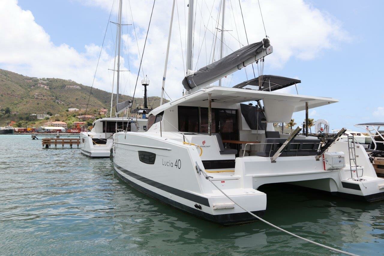 Lucia 40 Catamaran Wish You Were Here in the BVI