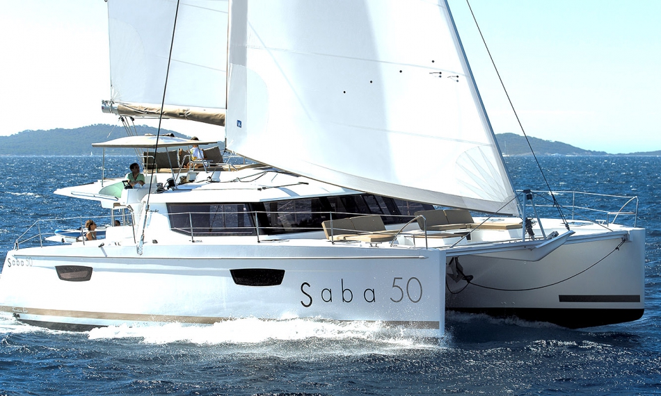 BVI Yacht Charters Saba 50 Serenata Catamaran in the BVI