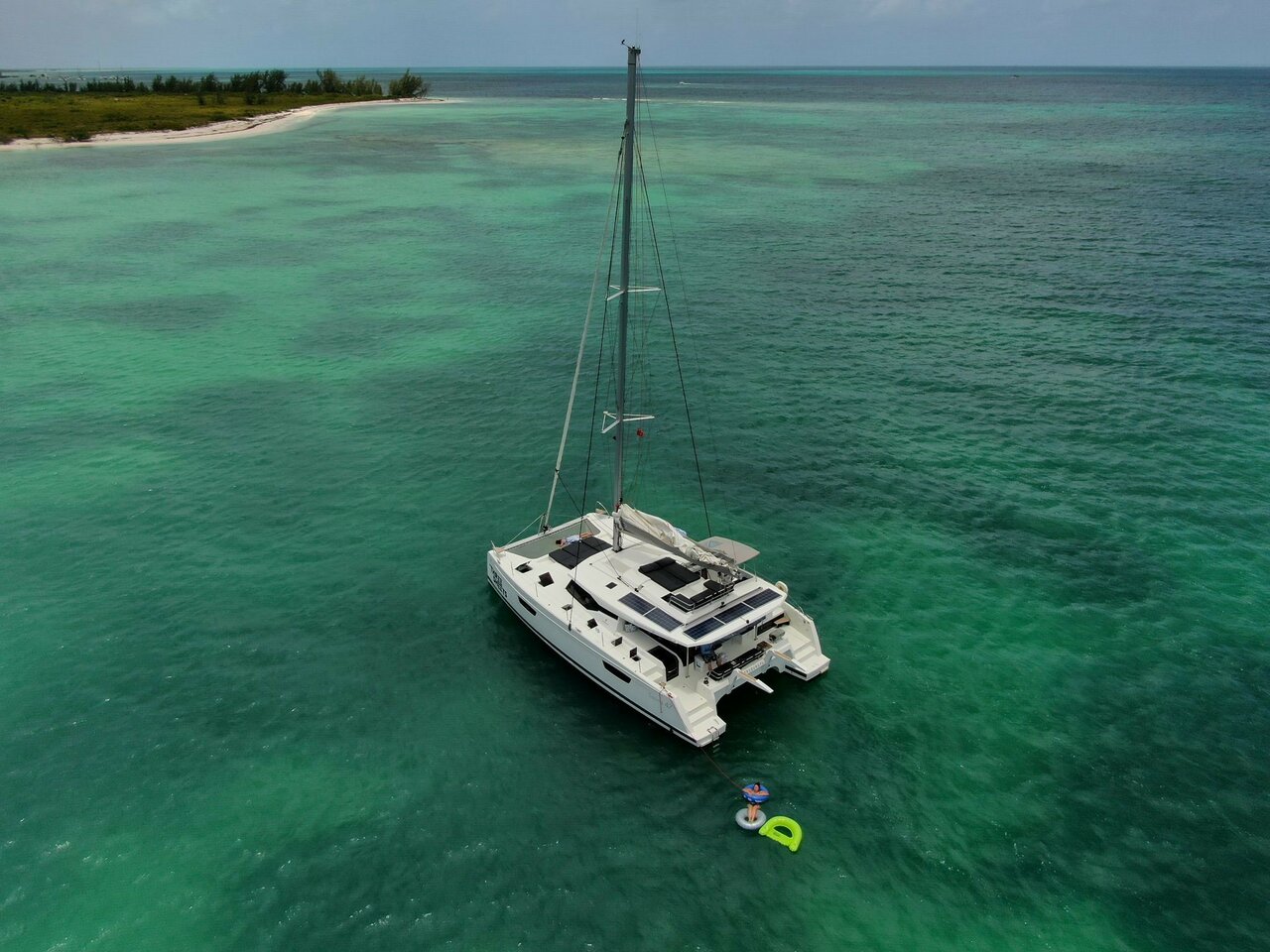 Saona 47 Catamaran Three Sheets in the BVI