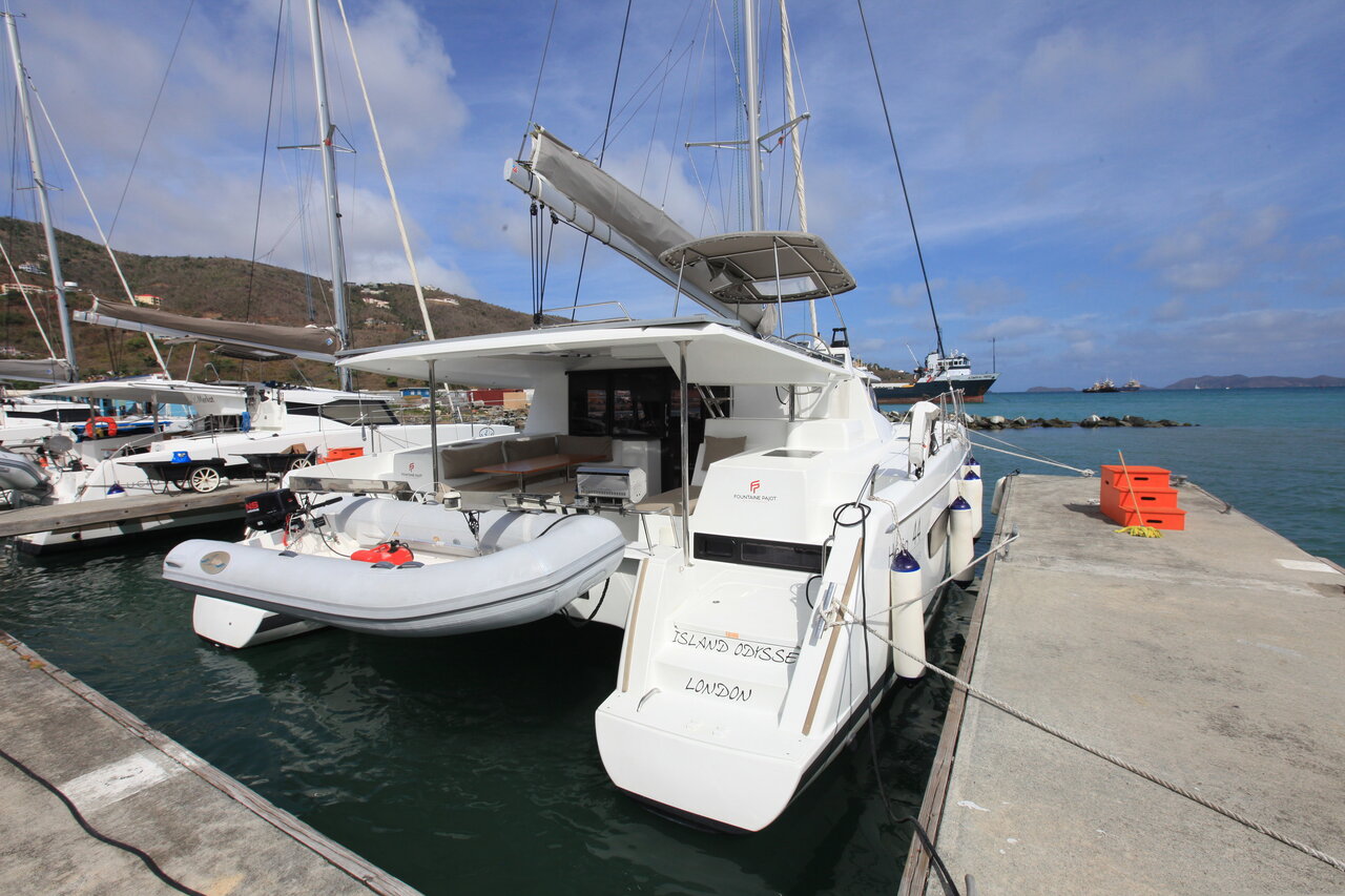 Helia 44 Catamaran Island Odyssey in the BVI