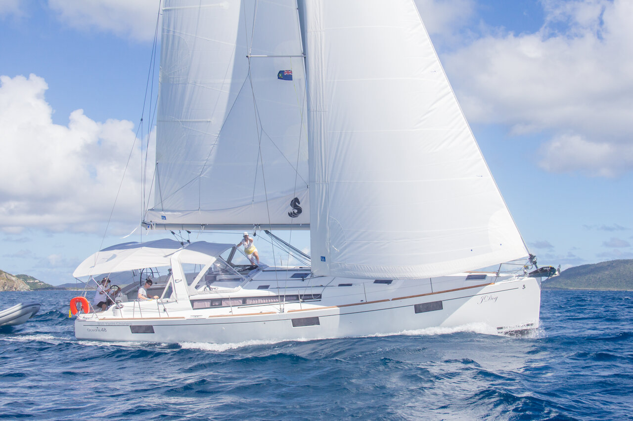 Oceanis 48 Monohull J Dog in the BVI