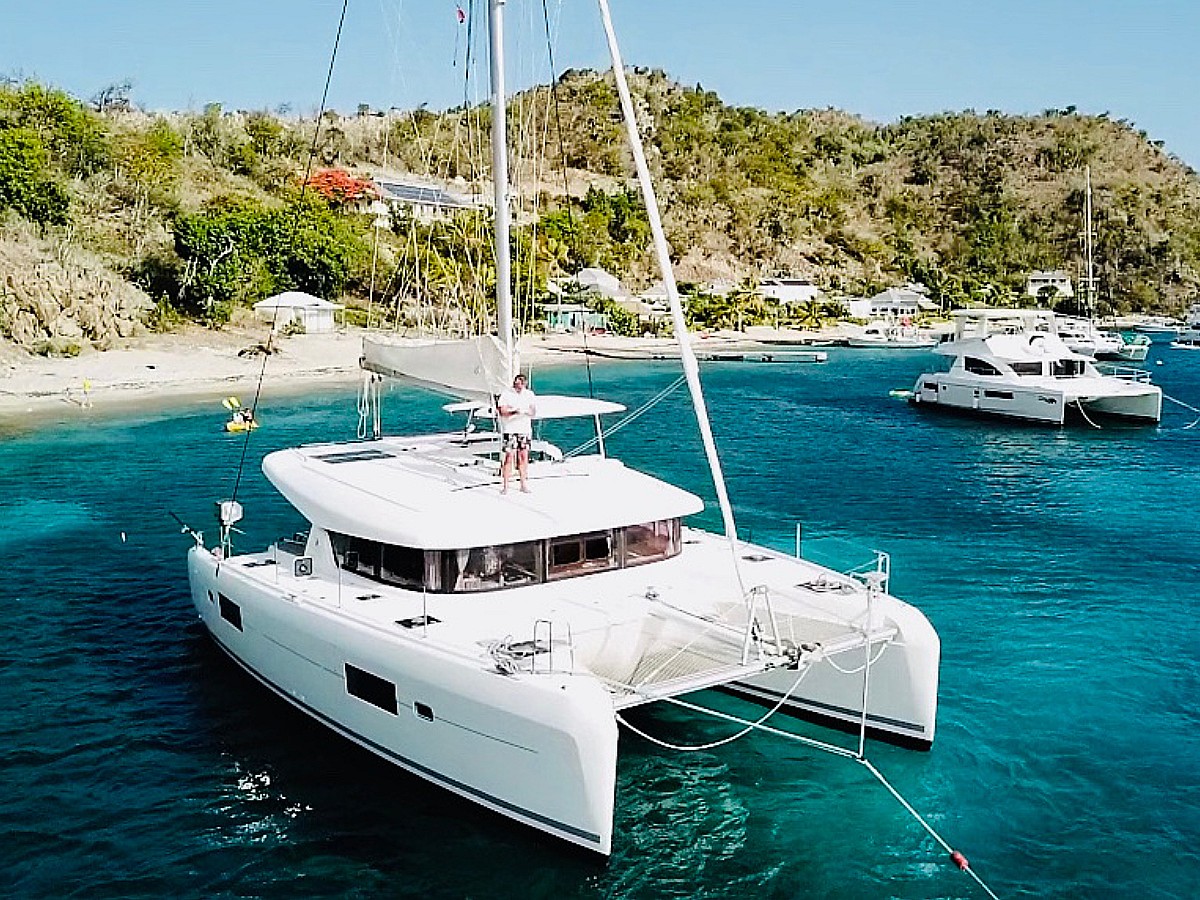 Lagoon 42 Twin Dancer Catamaran in the BVI