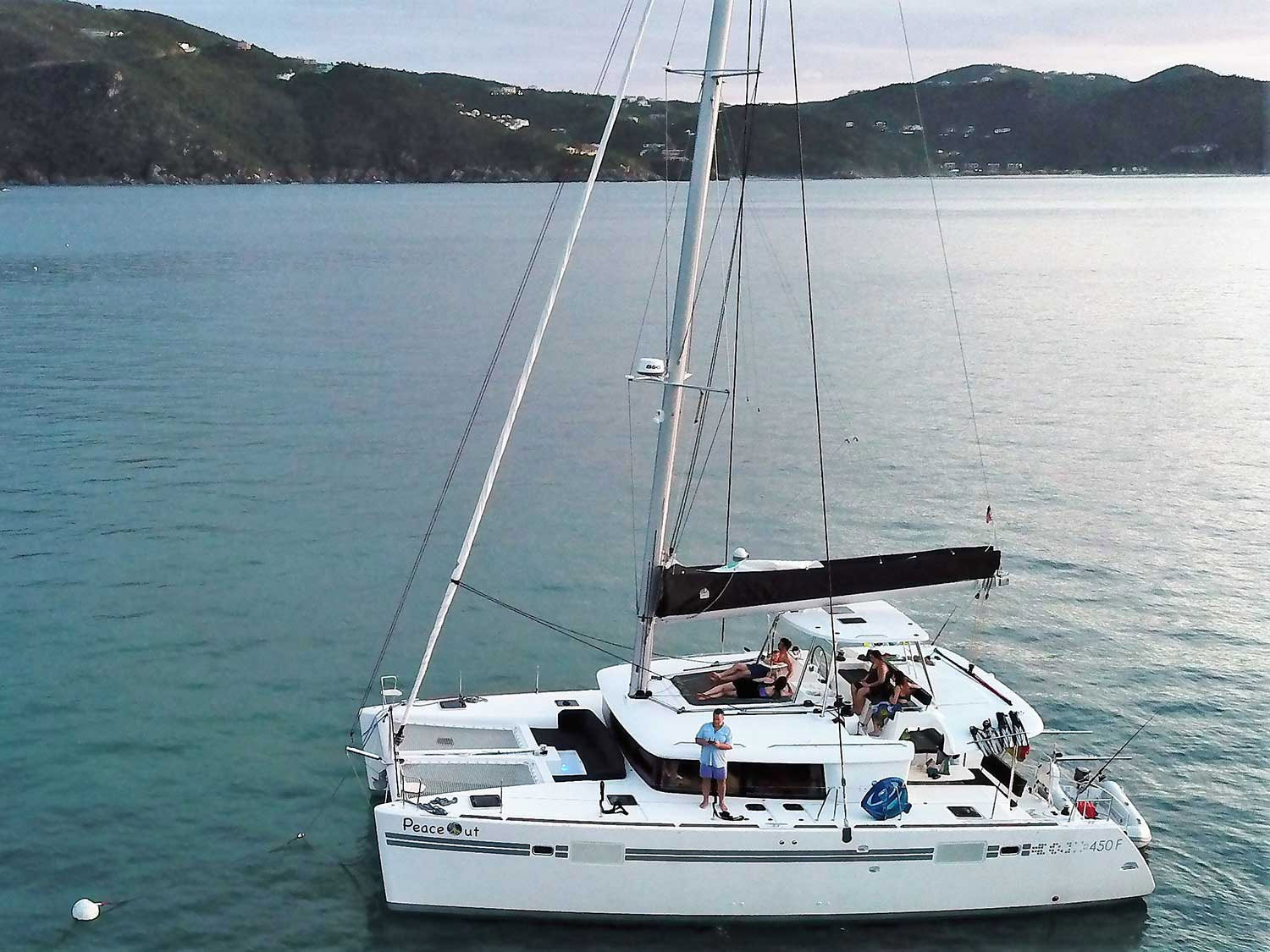 Lagoon 450 Catamaran Peace Out in the BVI