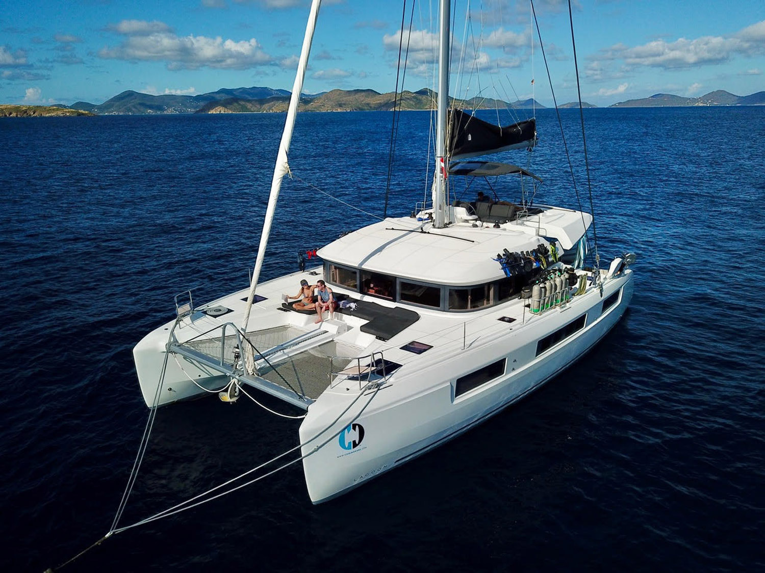 Lagoon 50 Out Of The Blue Catamaran in the BVI