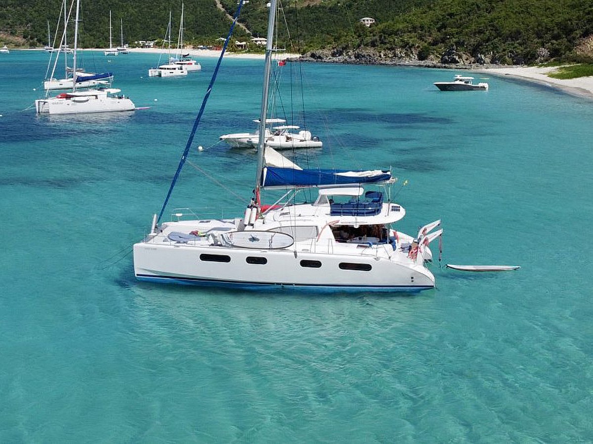 Leopard 46 Moko Jumbie Catamaran in the BVI