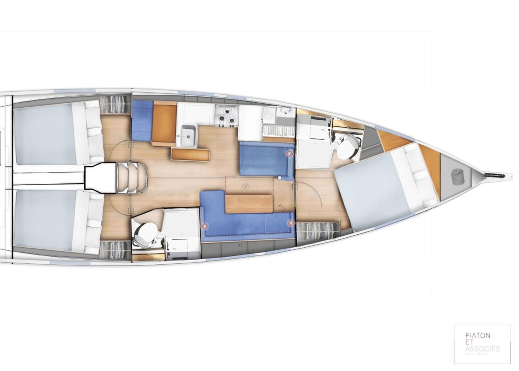 Sun Odyssey 410 - 3 cab. Image 16
