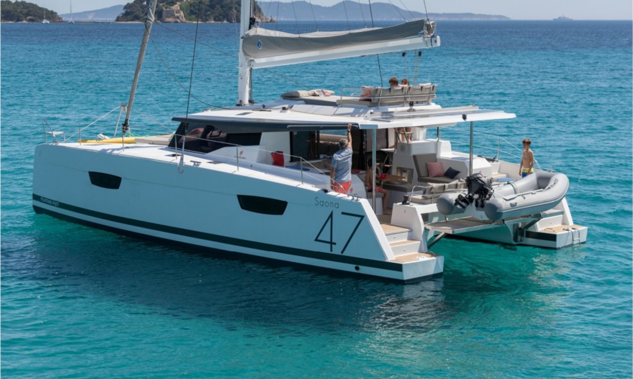 Fountaine Pajot Saona 47 Catamaran Dark Star in Annapolis