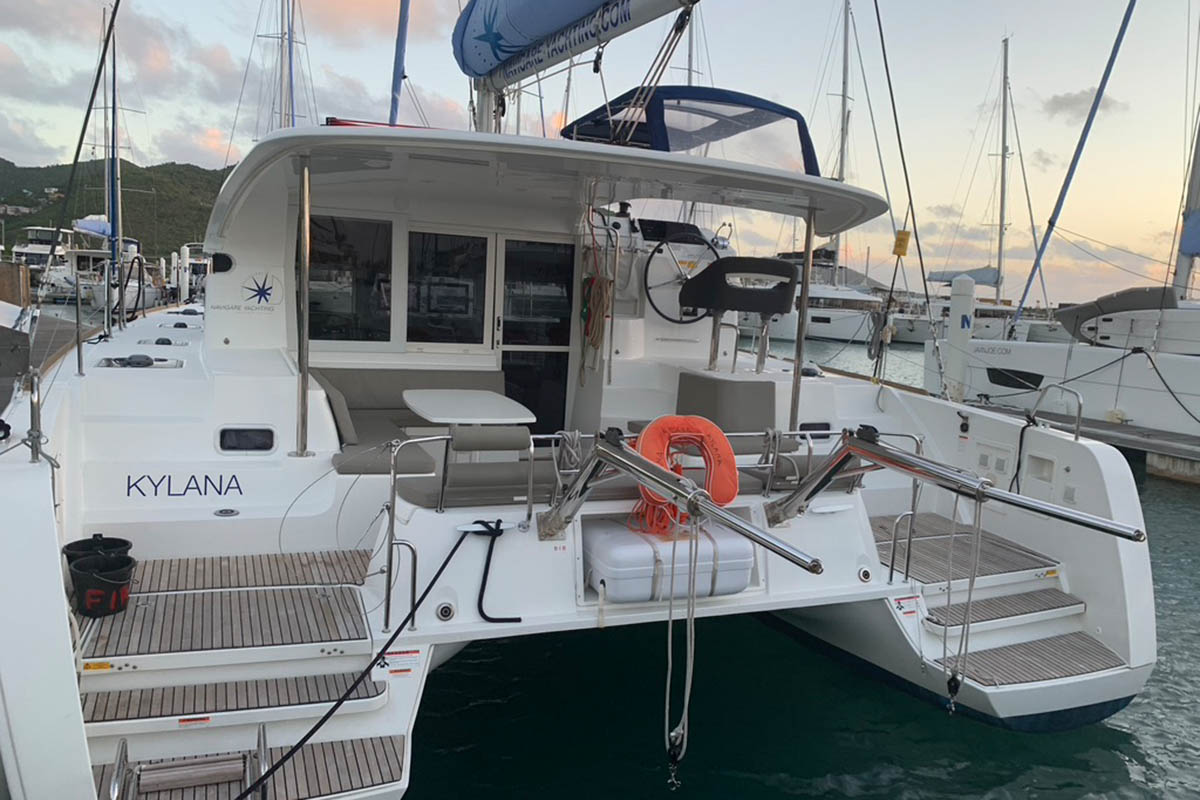 Lagoon 40 Catamaran Kylana in the BVI