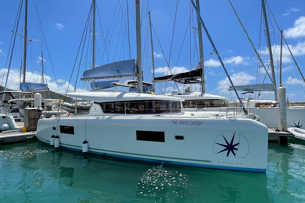 Navigare Yachting Lagoon 42 The Great Catsby Catamaran in the BVI
