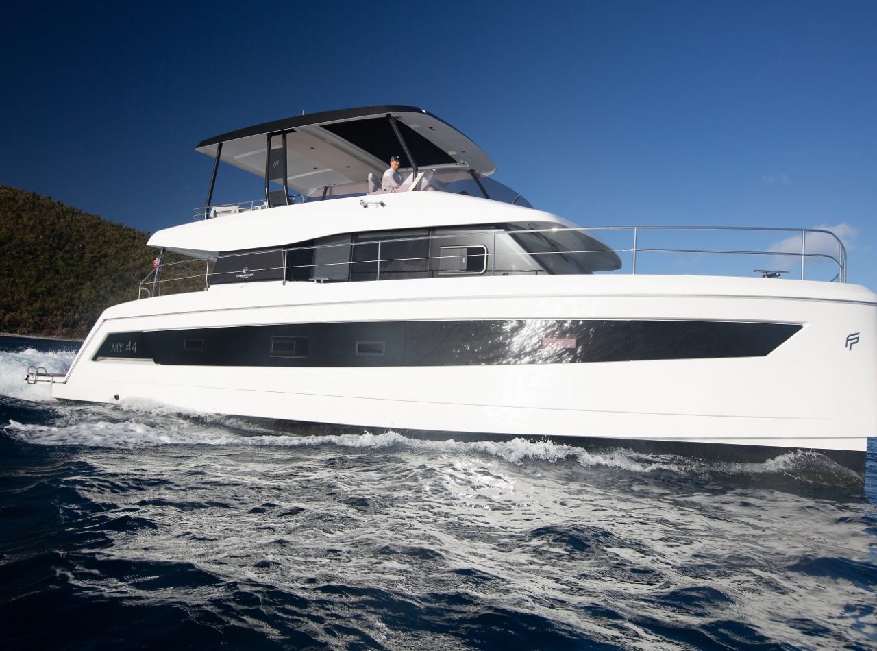 Fountaine Pajot 48' Felix Felicis Power Catamaran in the BVI