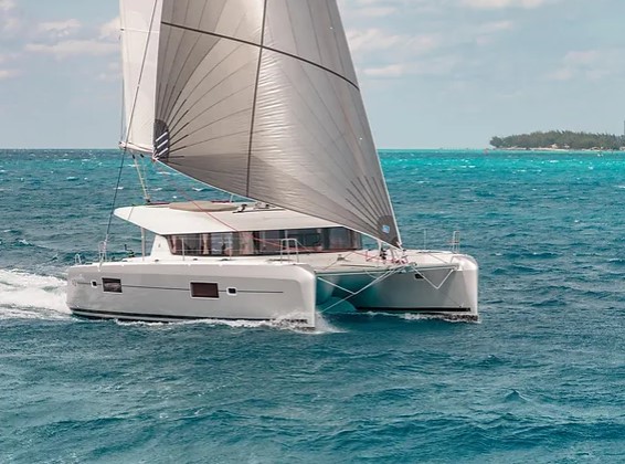 Lagoon 46 OV Lady Luck Catamaran in the USVI