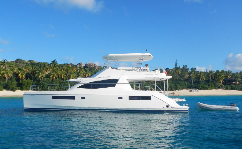 Leopard 514 Dash Away Power Catamaran in the BVI