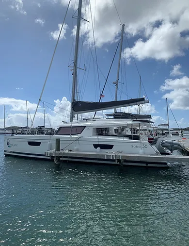 Fountaine Pajot Saba 50 Catamaran Phoenix in the USVI