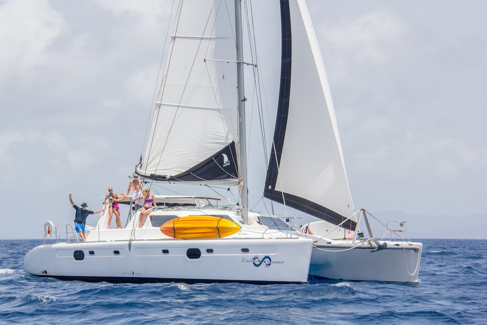 Voyage 480 Endless Summer Catamaran in the BVI