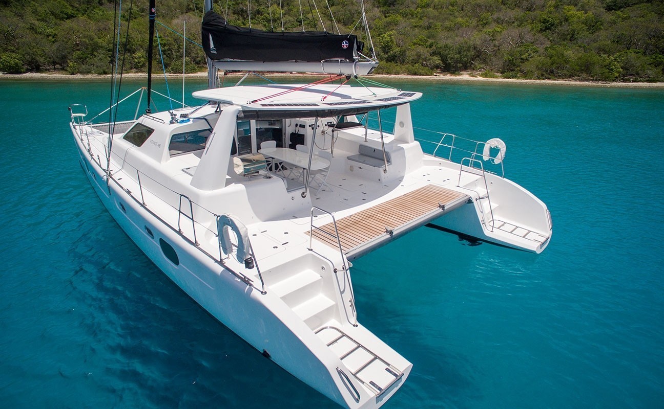 Voyage 480 Let It Go Catamaran in the BVI