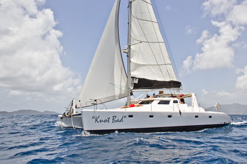 Voyage 500 Knot Bad Catamaran in the BVI