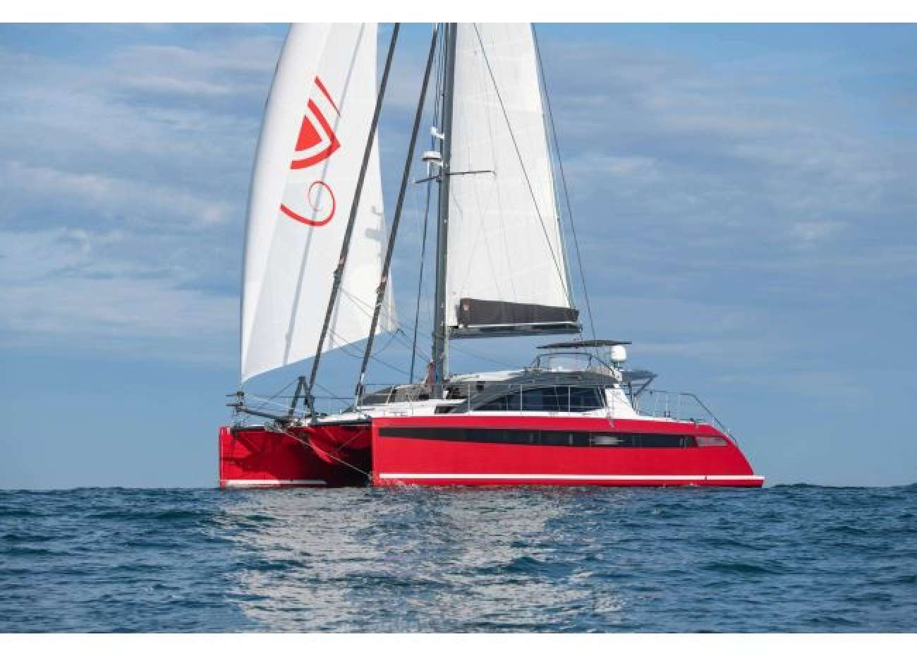 Rogue Crewed Privilege 510 Catamaran Charters Sailing in the USVI