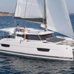 Vive L'Amour Crewed Isla 40 Catamaran Charter Sailing the Abacos