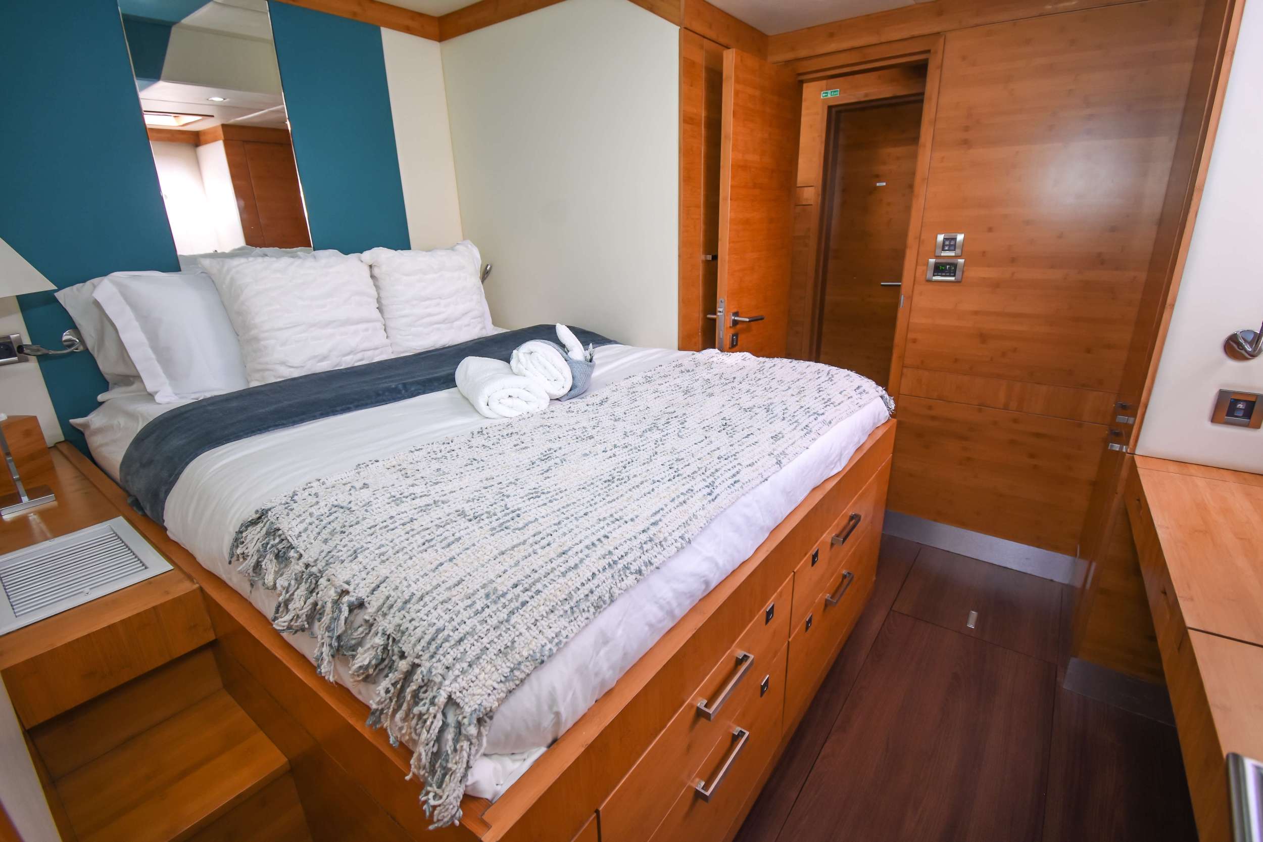 Excess Crewed Catamaran Charter En Suite Queen Stateroom