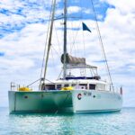 Knot 5280 Crewed Catamaran Charter Anchored in the Virgin Islands