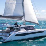 Believen crewed Leopard 42 catamaran charter sailing the Caribbean