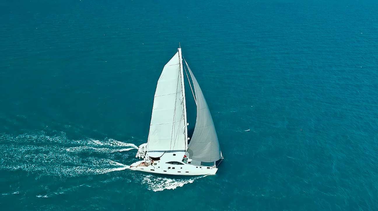 Laysan Crewed Catamaran Charter sailing the Caribbean