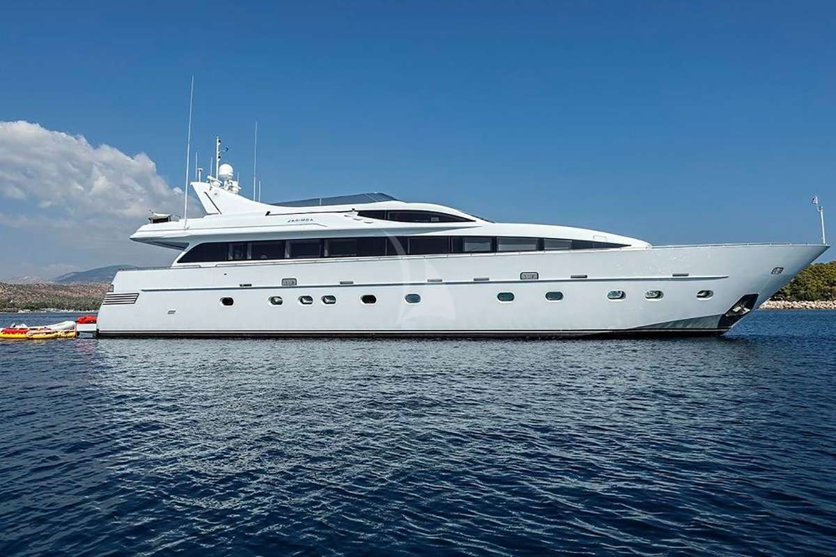 Tropicana luxury crewed motor yacht charter cruising in Greece