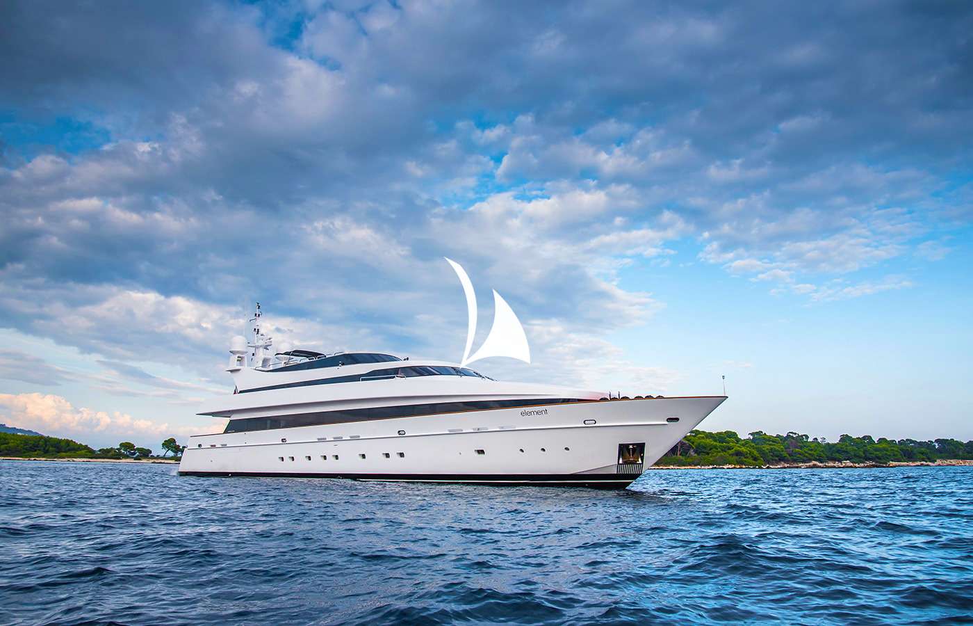 Element luxury crewed motor yacht charter cruising in Greece