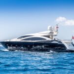 Blade 6 luxury crewed Sunseeker 91 motor yacht charter cruising in Greece