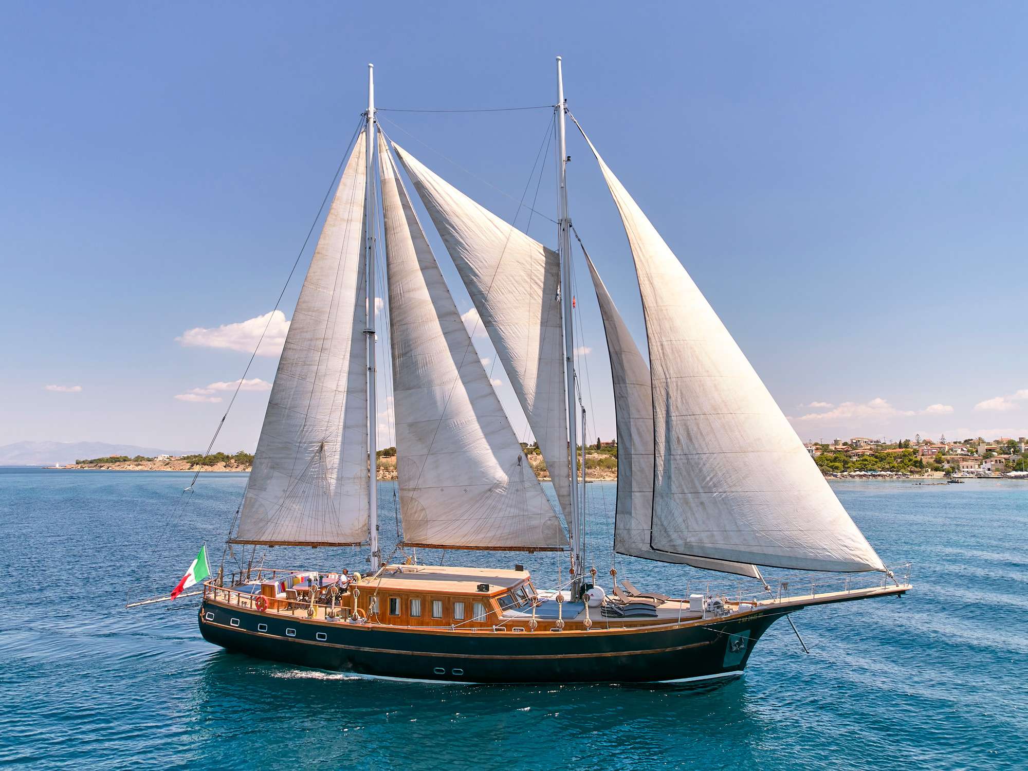 Myra Crewed Gulet Charter Sailing in Greece