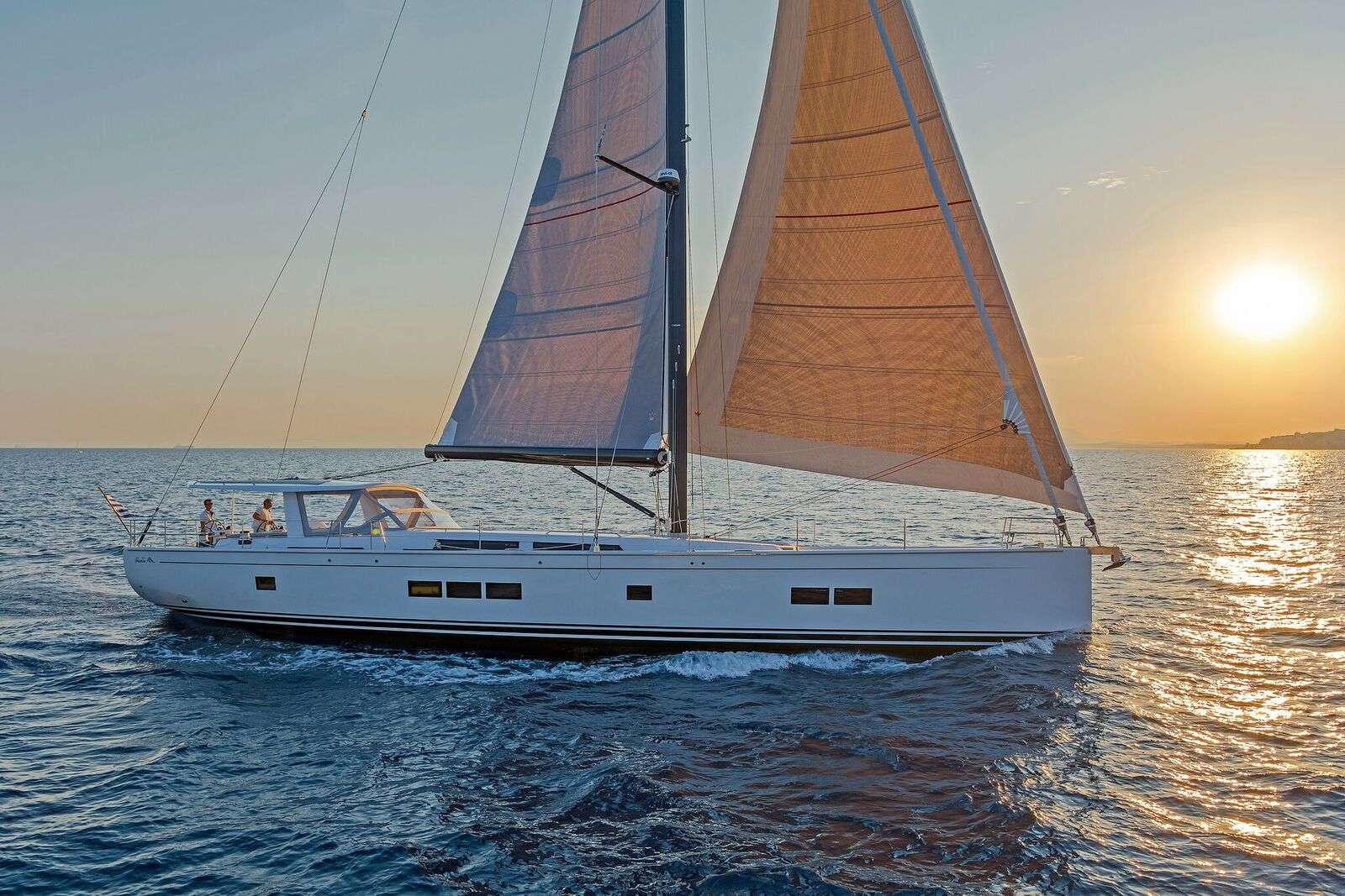 Alizee Crewed Hanse 675 Yacht Charter Sailing in Greece