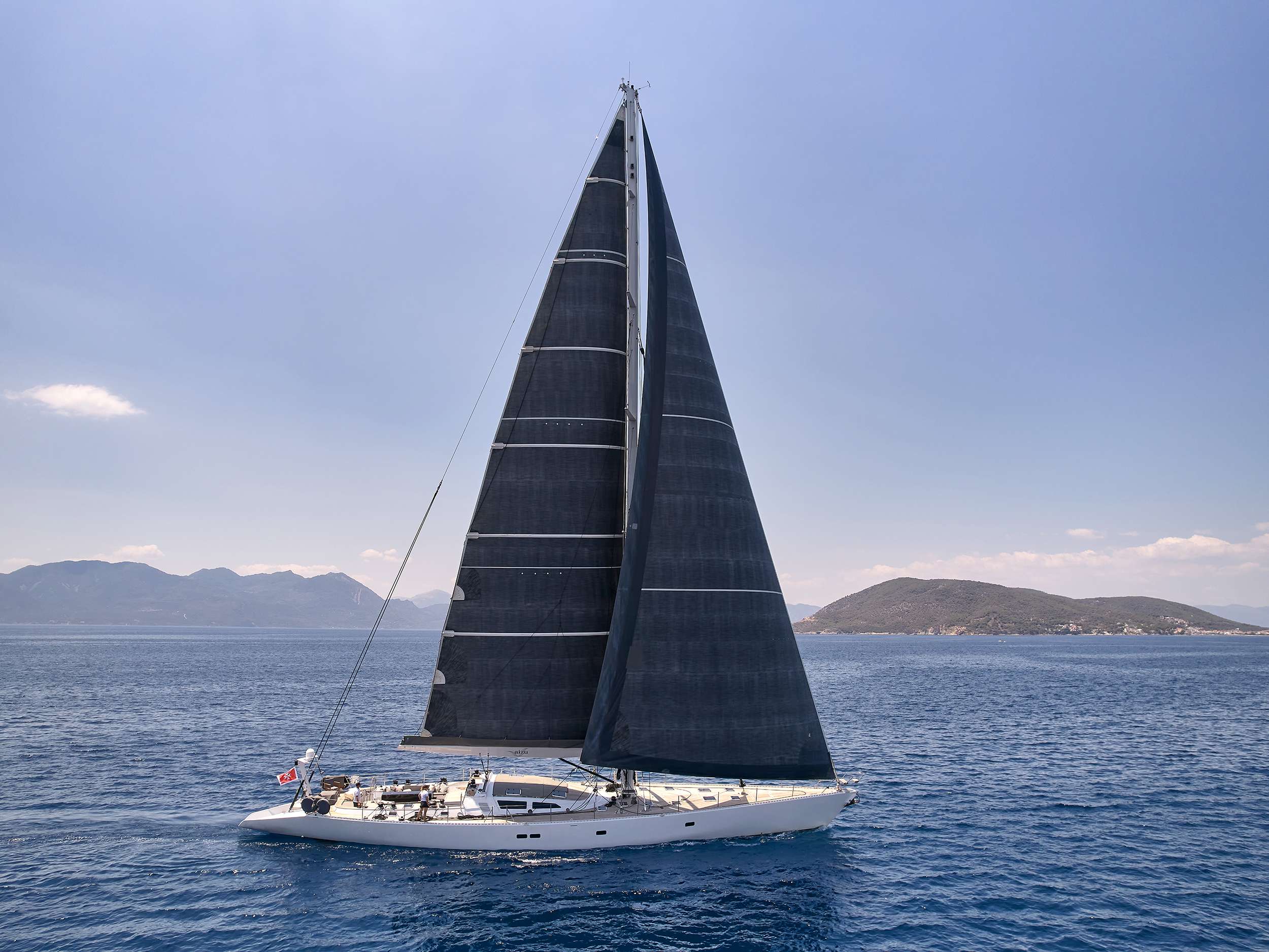 Aizu Crewed Trehard 98 Yacht Charter Sailing in Greece