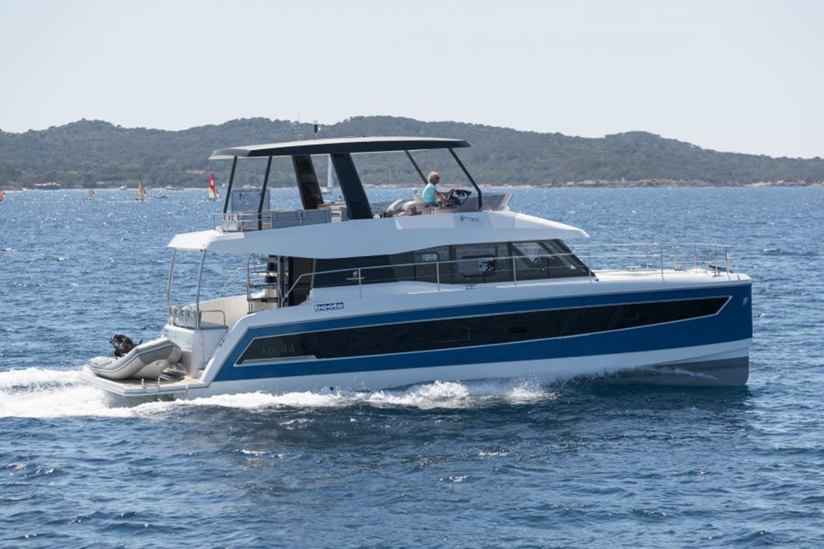 Fountaine Pajot 48 Blue GypSea Power Catamaran in the BVI