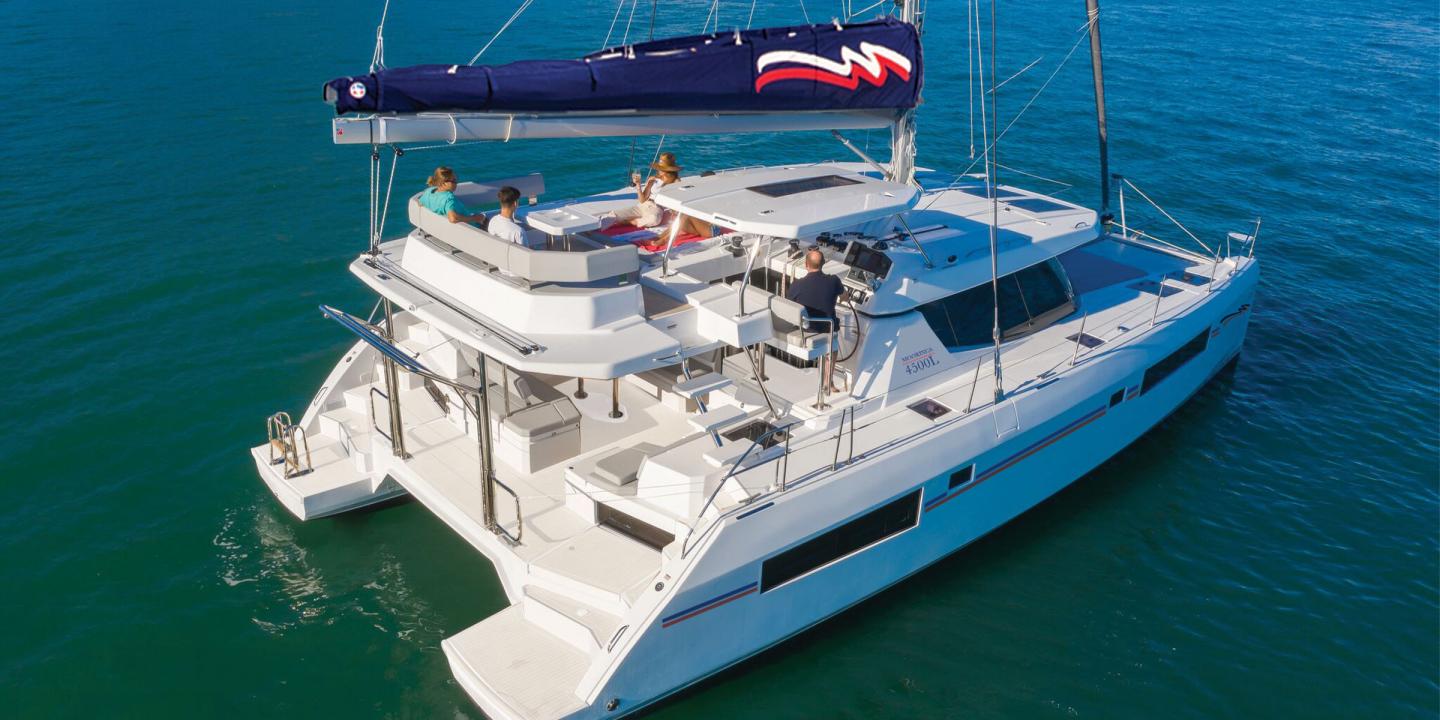 Moorings Crewed 4500L Catamaran Charter Sailing in St. Lucia