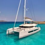Alma Crewed Fountaine Pajot Samana 61 Catamaran Charter Sailing in Greece