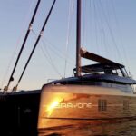 Grayone Crewed Sunreef 80 Catamaran Charter Sailing in Greece