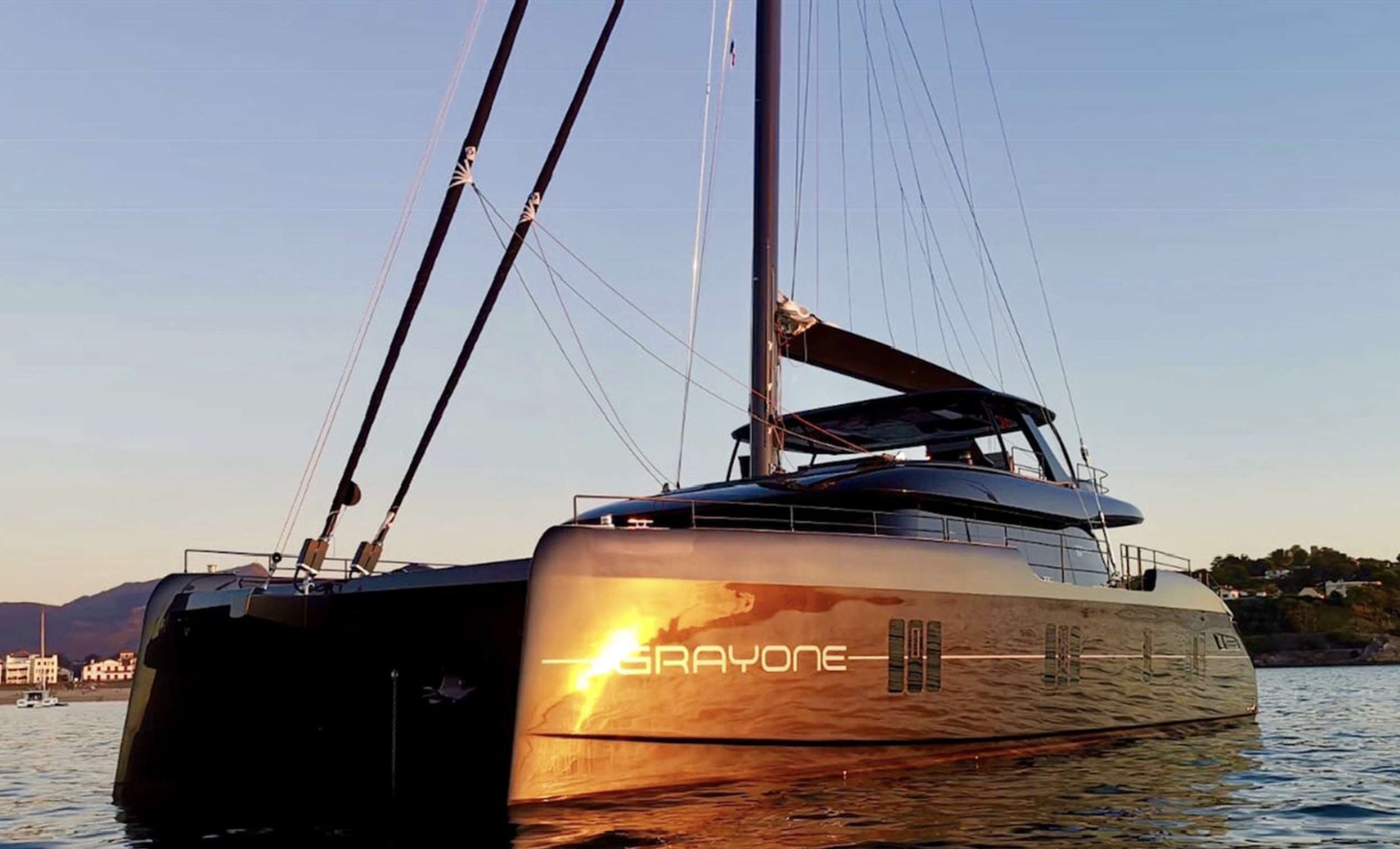 Grayone Crewed Sunreef 80 Catamaran Charter Sailing in Greece