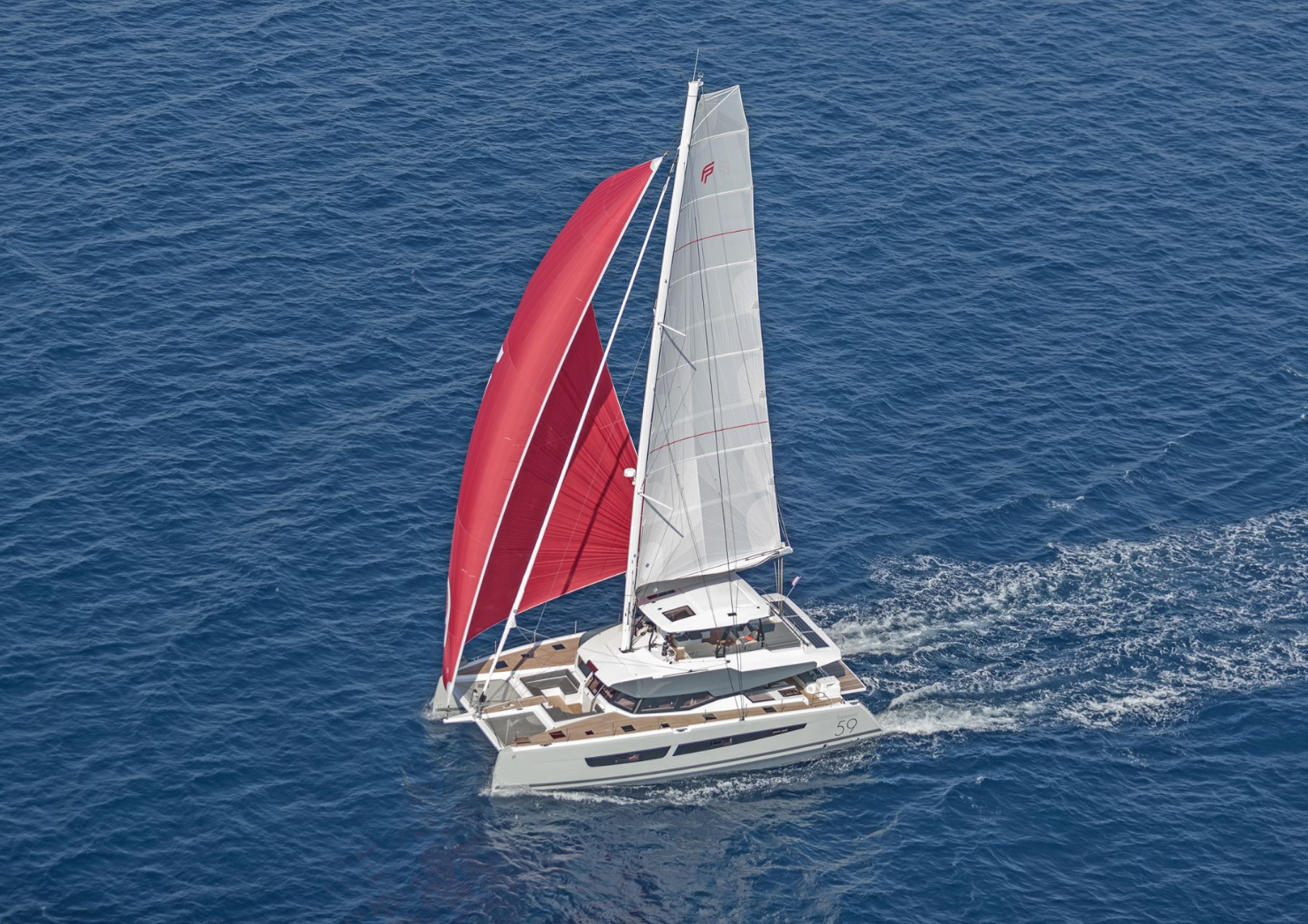 Aladar Sail Fountaine Pajot Samana 59 Calypso Catamaran in Italy