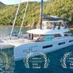 Justified Horizons Crewed Lagoon Sixty 5 Catamaran Charters Sailing the BVI